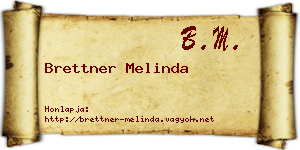 Brettner Melinda névjegykártya