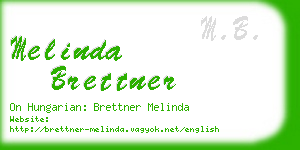 melinda brettner business card